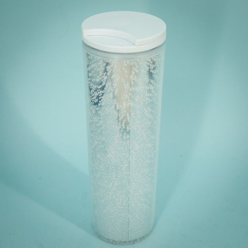 Starbucks Holiday Silver Bubble Travel Tumbler Cup Mug Coffee Tea Water 16 Ounce - Picture 2 of 4